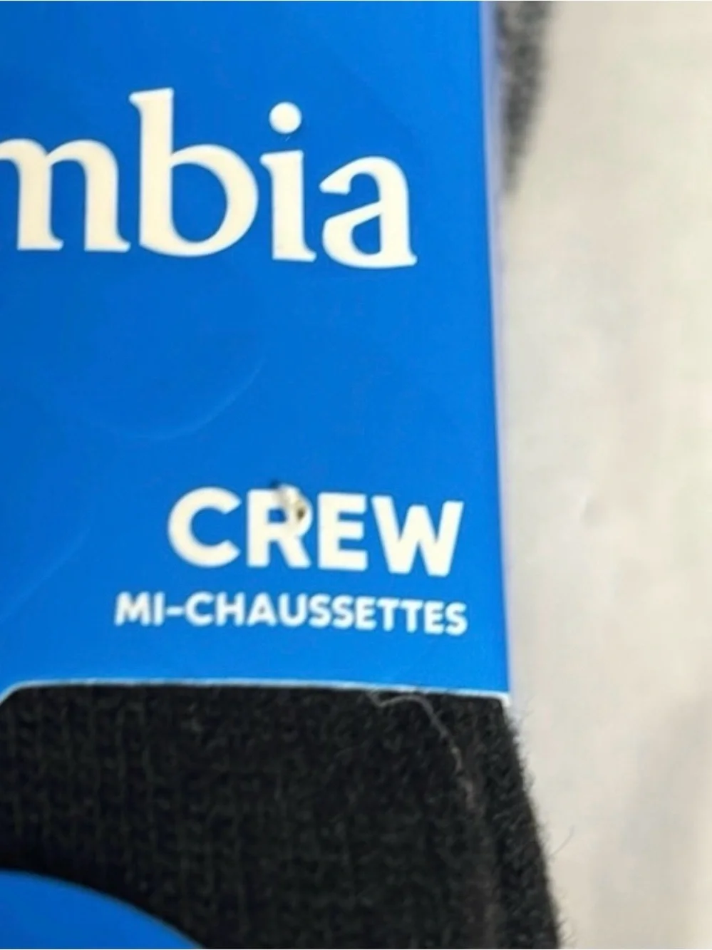New Columbia Socks Men’s 4 Pairs Black & Gray Wool Blend Crew Sock Casual Active